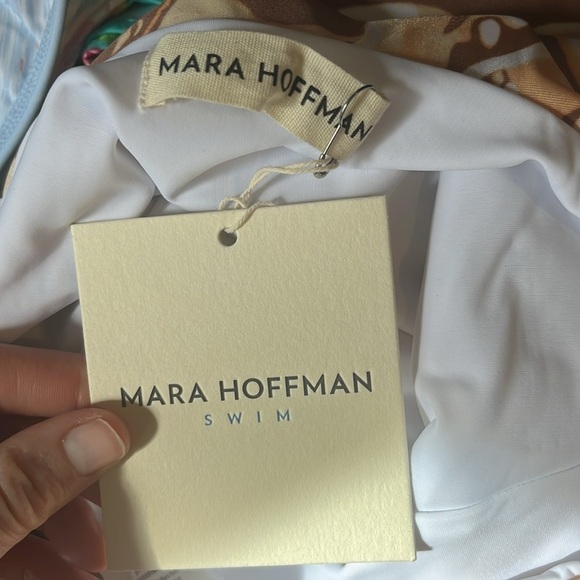 NWT Mara Hoffman Maddy One-Piece Swimsuit High waisted Cut Outs Adjustable - Picture 5 of 7